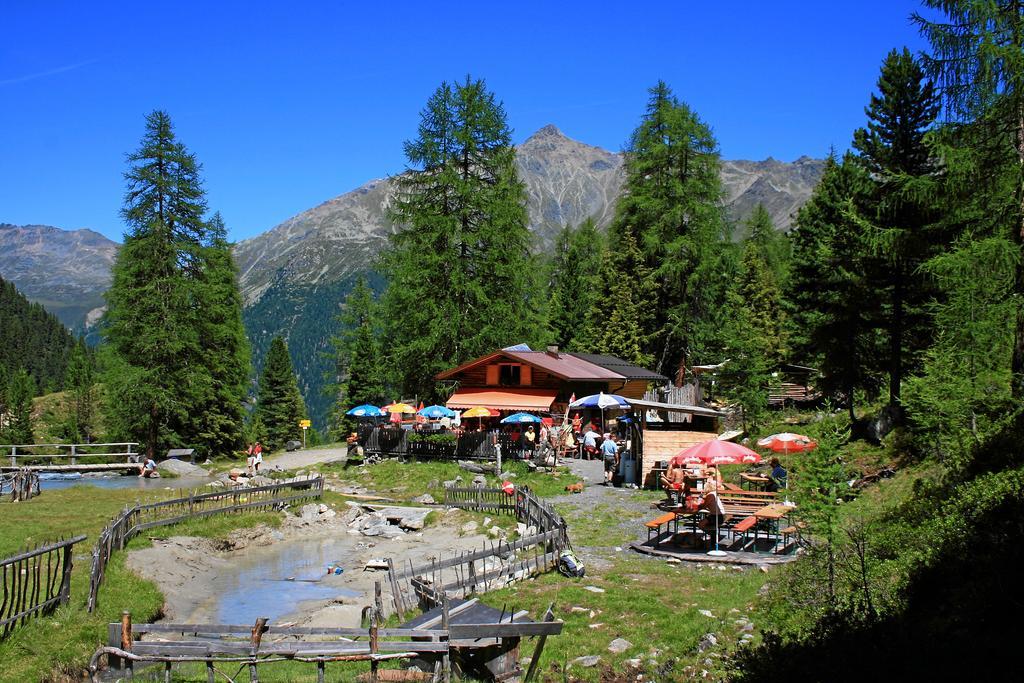 Wellnesshuettendorf Wiese Sankt Leonhard im Pitztal Kültér fotó