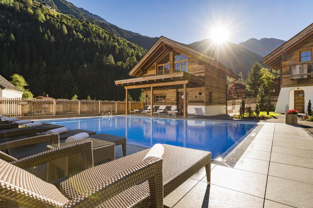 Wellnesshuettendorf Wiese Sankt Leonhard im Pitztal Kültér fotó